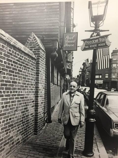 Bill Schofield on the Freedom Trail 