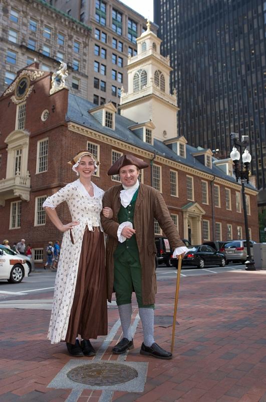 Guides in front of Old State House